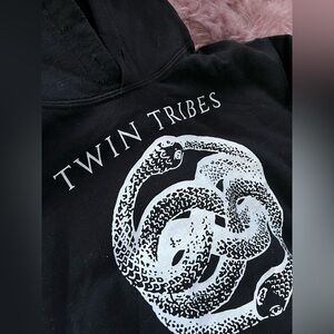 “Twin Tribes” Goth Synth Band Hoodie Sweatshirt, Small